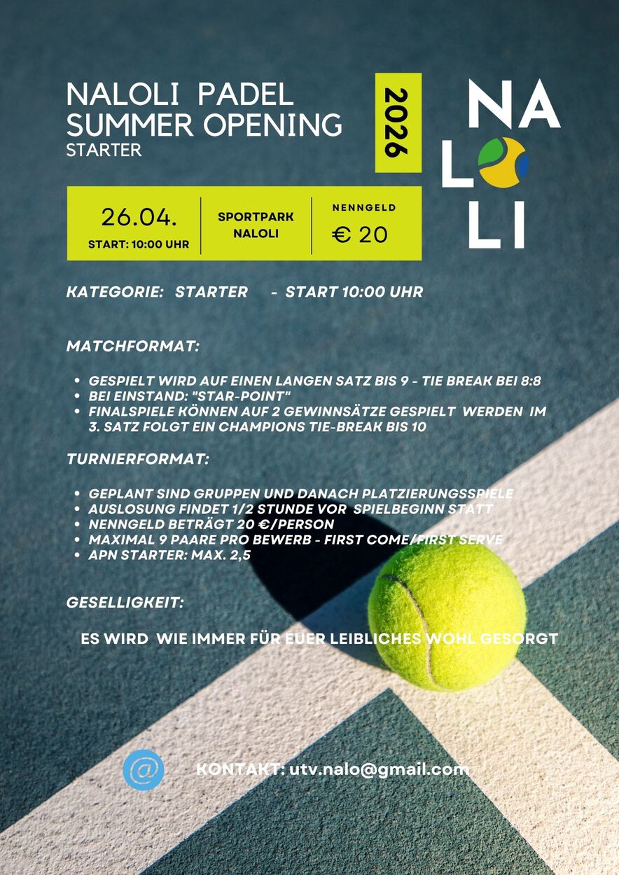 APU STARTERTURNIER am 26.4.